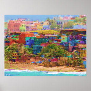 Los Colores Extramuros(La Perla) Canvas Print