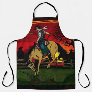 "Los Gauchos" Sandstone Coaster/"The Cowboys" Apron