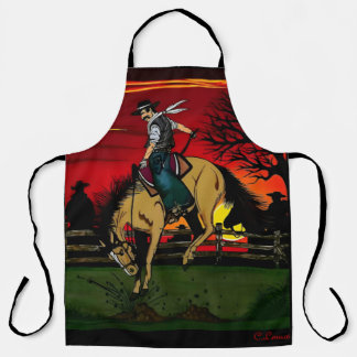 "Los Gauchos" Sandstone Coaster/"The Cowboys" Apron
