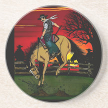 "Los Gauchos" Sandstone Coaster/"The Cowboys"