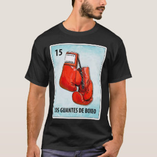 Los Guantes De Boxeo Mexican Boxing Gloves Cards T-Shirt