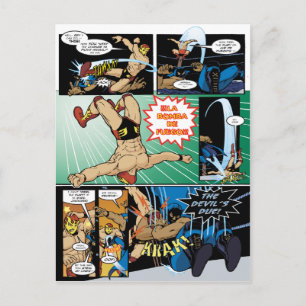 Los Luchadores Mysteriosos Postcard
