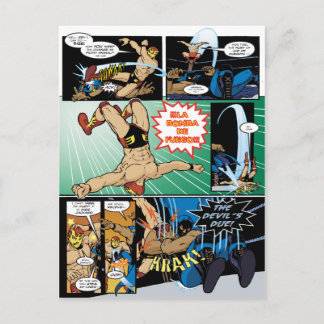 Los Luchadores Mysteriosos Postcard