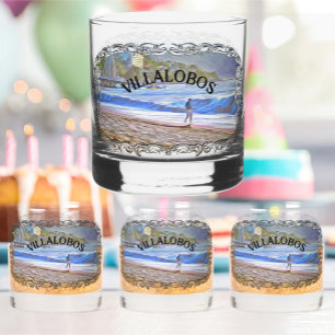 Los Muertos Beach 786 Whiskey Glass