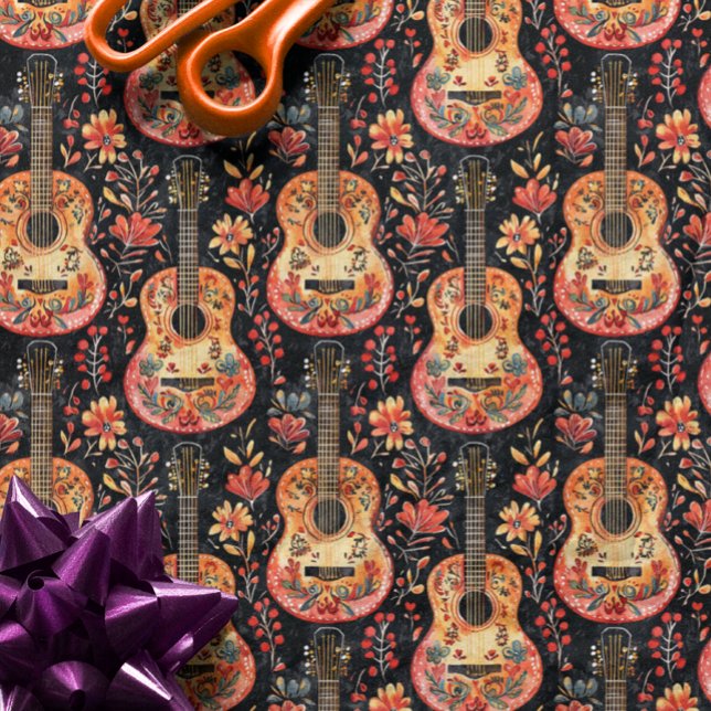 Los Muertos | Floral Day of the Dead Wrapping Paper Sheet (Creator Uploaded)