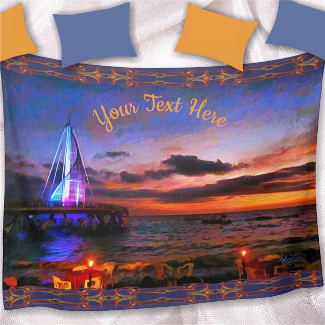 Los Muertos Pier 1182 Fleece Blanket (Creator Uploaded)