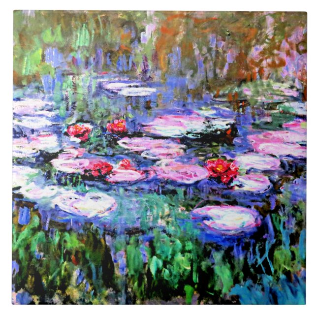 Los Nenufares by Monet Ceramic Tile (Front)