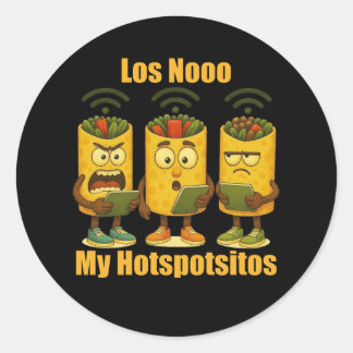 Los No My Hotspotsitos Italian Brainrot Burrito Classic Round Sticker