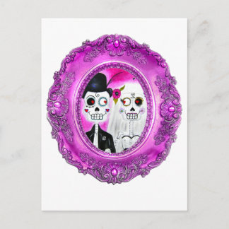 Los Novios Calaca Postcard