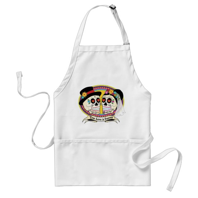 Los Novios Sugar Skull Apron (English) (Front)