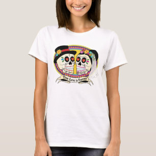 Los Novios Sugar Skull Ladies Shirt (English)