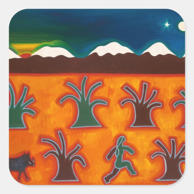 Los Olivos en el Invierno 2010 Square Sticker (Front)