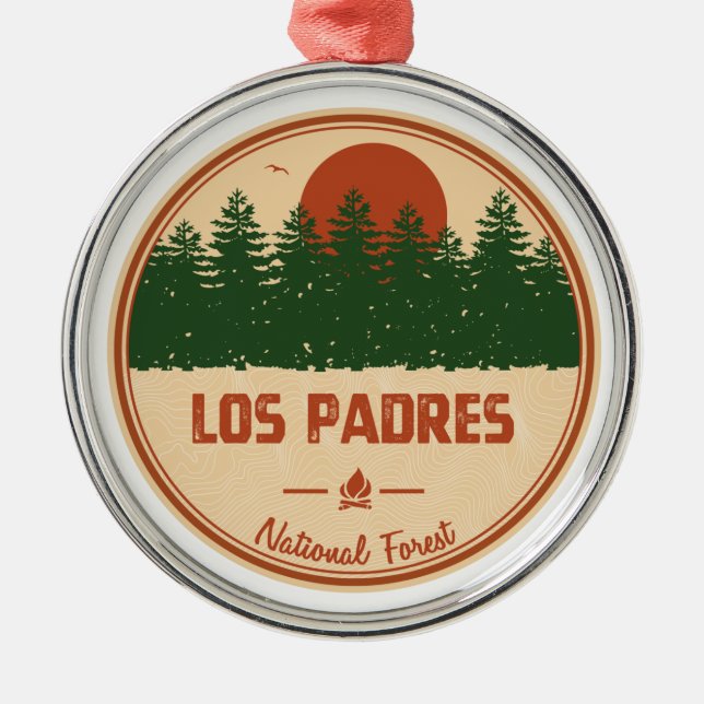 Los Padres National Forest Metal Ornament (Front)