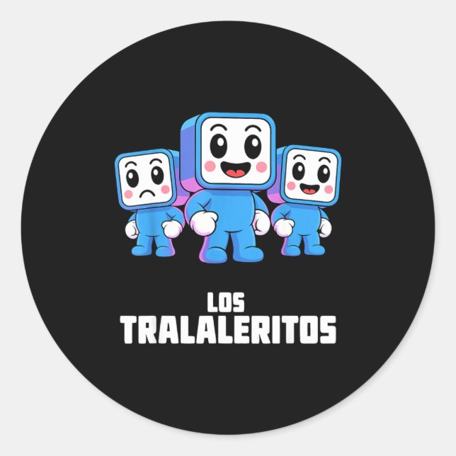 Los Tralaleritos - Funny Italian Brainrot Cringe K Classic Round Sticker (Front)