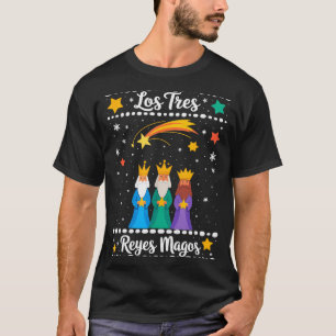 Los Tres Reyes Magos Navidad Latina Tres Reyes T-Shirt