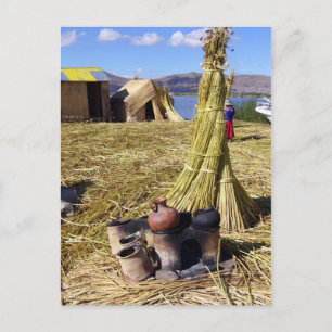 los uros pots postcard