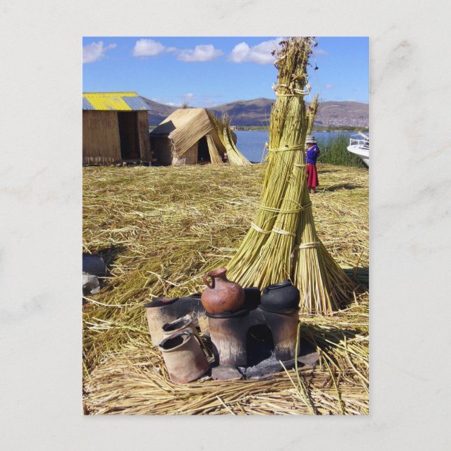 los uros pots postcard (Front)