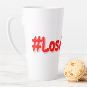 "#LosAngeles" Cute Design. Buy Now Latte Mug