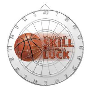 Lose Skill Win Luck Basketball Dartboard