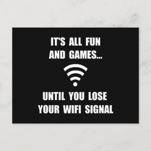 Lose Your WiFi Postcard