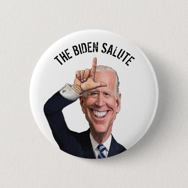 Loser Biden 6 Cm Round Badge (Front)