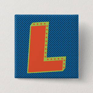 Loser - Big L - Biggest Loser 15 Cm Square Badge