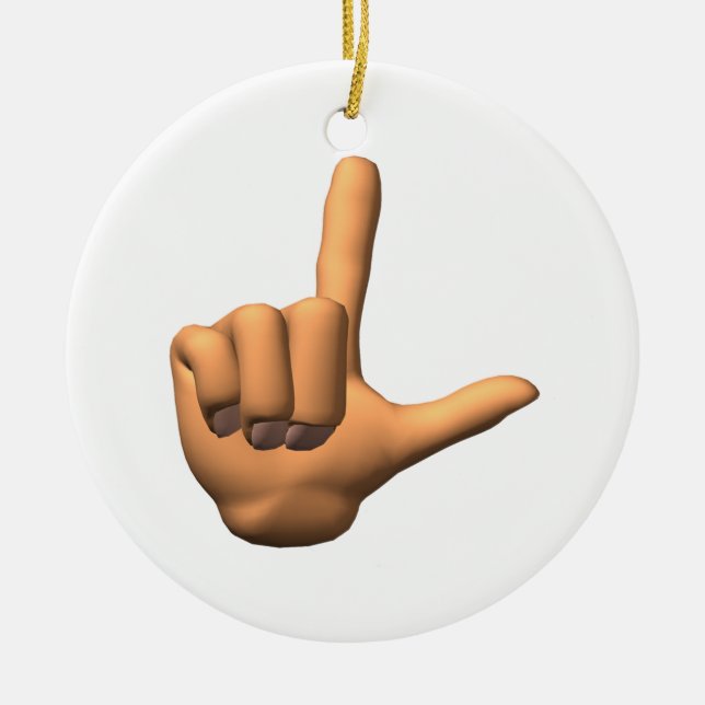 Loser Ceramic Ornament (Front)