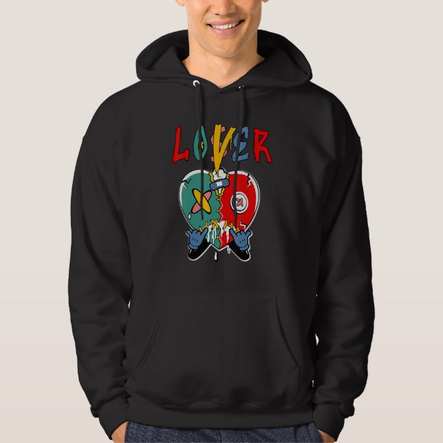 Loser  Heart Dripping Multi 1s Matching Hoodie (Front)