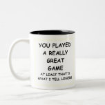LOSERS Two-Tone COFFEE MUG<br><div class="desc">losers joke</div>