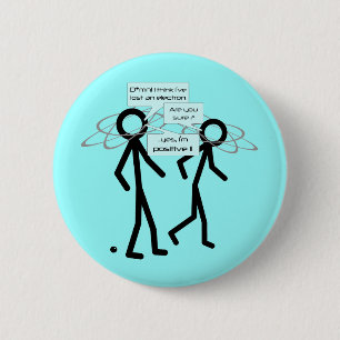 Losing An Electron joke - badge / button