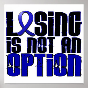 Losing Is Not An Option Huntington's Disease Poster