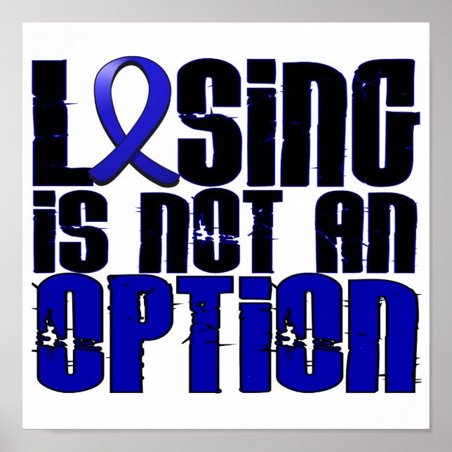 Losing Is Not An Option Huntington's Disease Poster (Front)