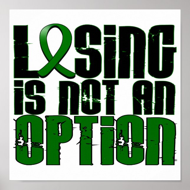 Losing Is Not An Option Liver Disease Poster (Front)