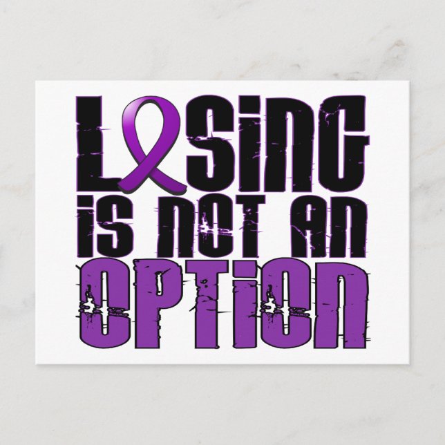 Losing Is Not An Option Lupus Postcard (Front)