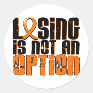 Losing Is Not An Option Multiple Sclerosis Classic Round Sticker