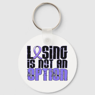Losing Is Not An Option Oesophageal Cancer Key Ring