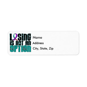 Losing Is Not An Option Thyroid Cancer Return Address Label