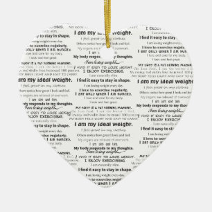 Losing Weight Background Ceramic Tree Decoration