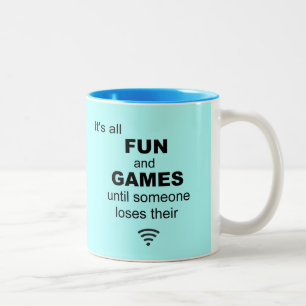 Losing WiFi Internet Coffee Mug - Light Blue