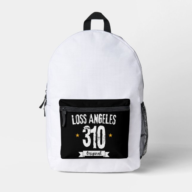 Loss Angeles california Printed Backpack (Front)
