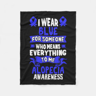 Loss Awareness - Alopecia Areata Fleece Blanket