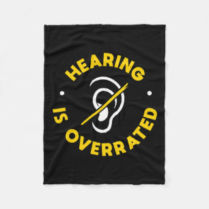 Loss Awareness Asl And Deaf Awareness Fleece Blanket