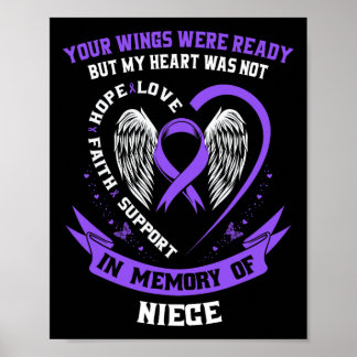 Loss Niece Overdose Awareness Day Items Addiction  Poster