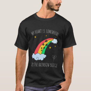 Loss of a Beloved Cat Dog. Rainbow Bridge Theme T-Shirt