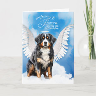 Loss of a Bernese Mountain Dog Angel Pet Sympathy Card