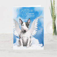 Loss of a Bull Terrier Dog Angel Pet Sympathy