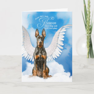 Loss of a Doberman Pinscher Dog Pet Sympathy Card