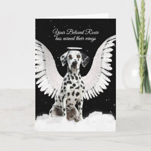Loss of a Dog Dalmatian Angel Pet Sympathy Card