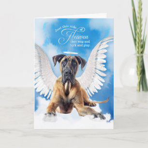 Loss of a Dog Fawn Colored Great Dane Pet Sympathy Card