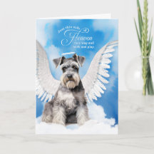 Loss of a Dog Schnauzer Angel Pet Sympathy